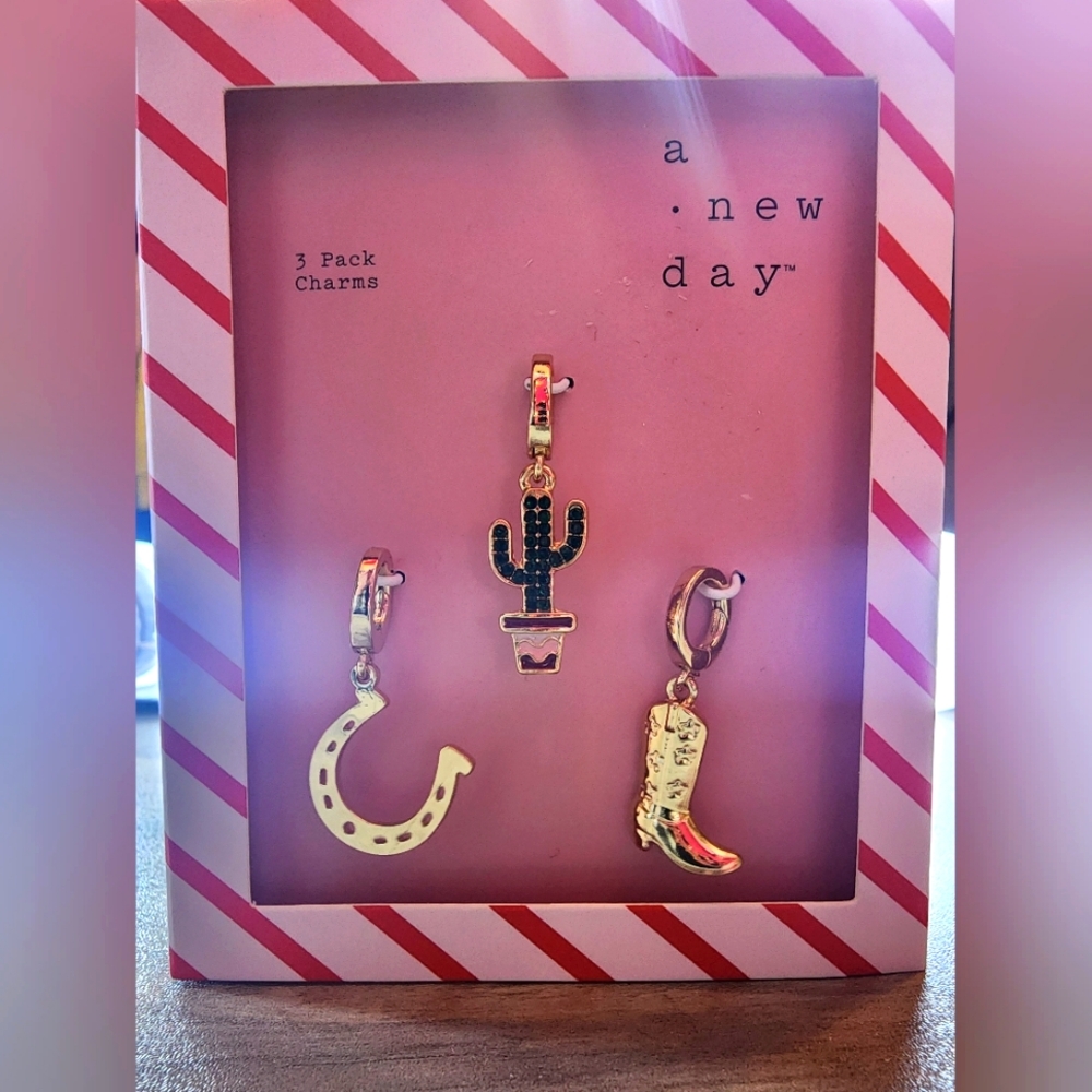 A New Day Charm Set - Western Theme.  **BRAND NEW IN BOX**